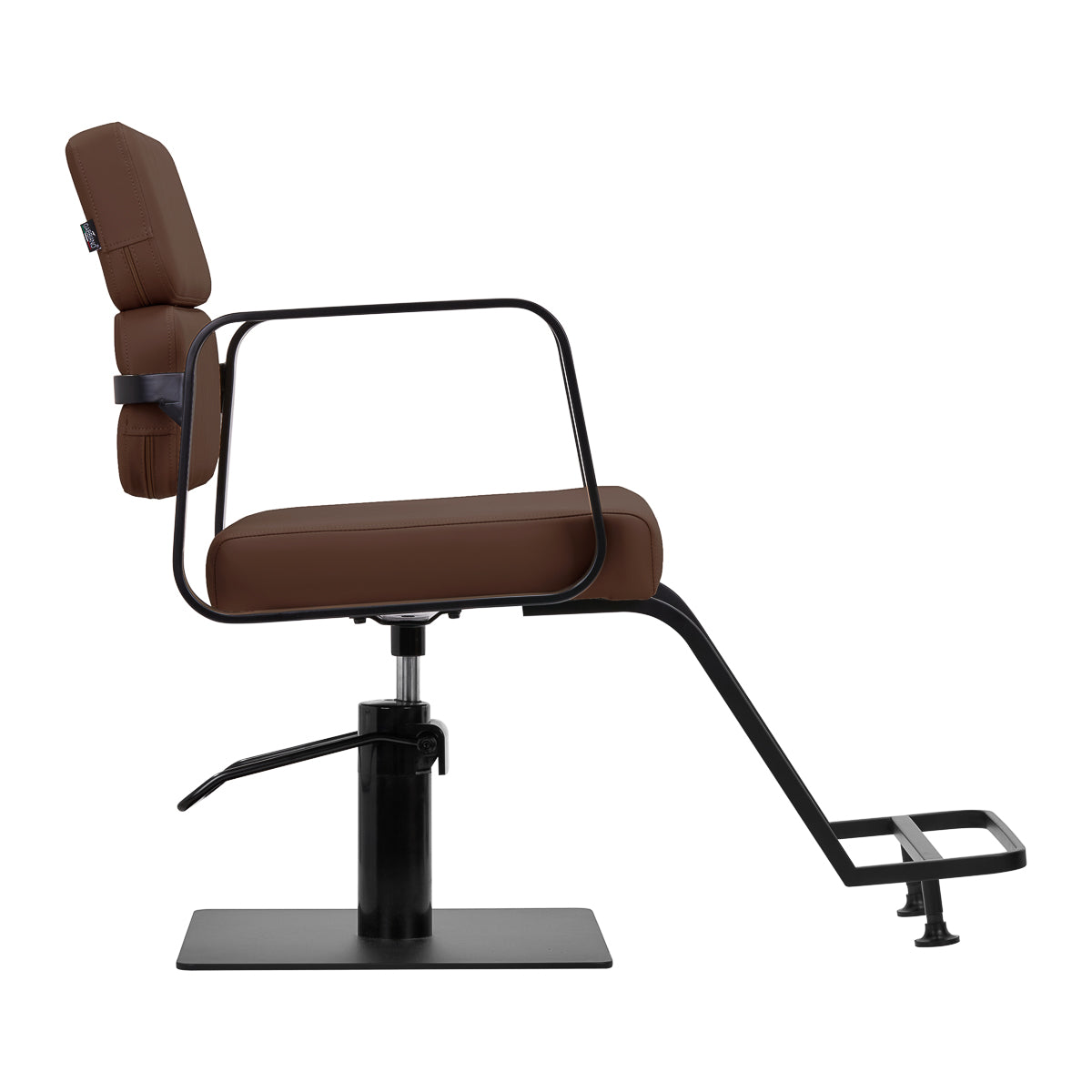 Gabbiano Porto hairdressing chair black chocolate