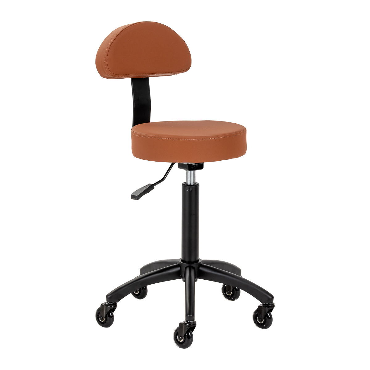 Gabbiano hairdressing stool D026 brown