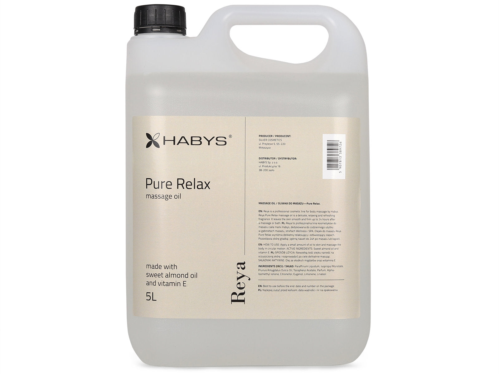 Massage Oil, Pure Relax, HABYS 5000 ml