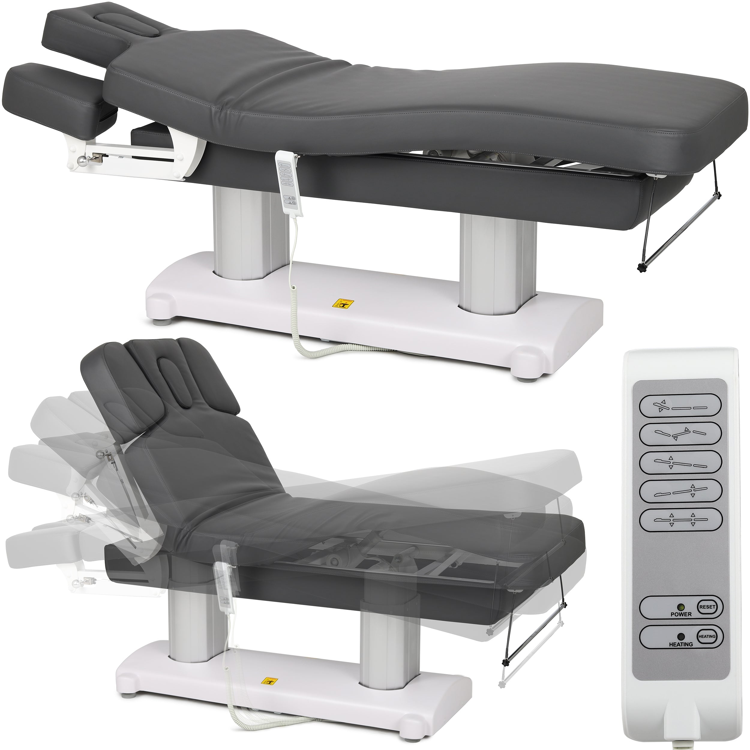 Stationary massage table Gemini Flex HEAT So Skin K429 Gray