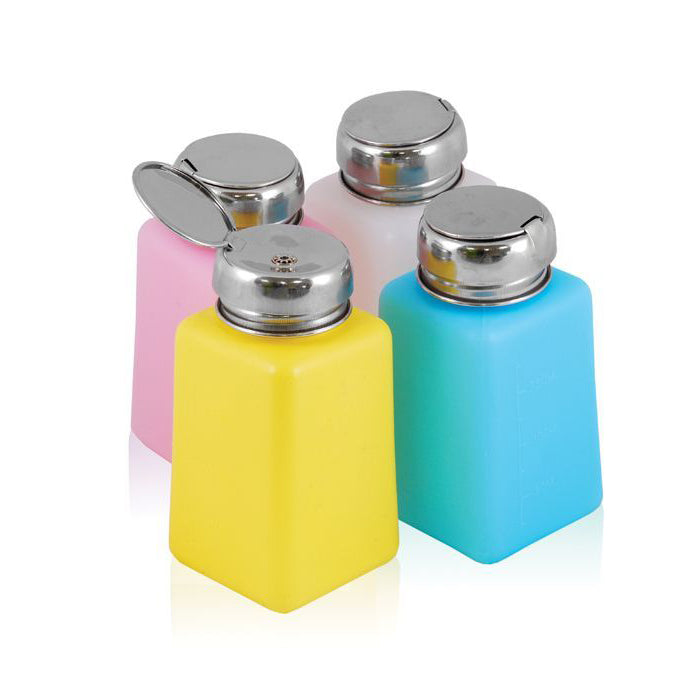 Pump bottle chrome 180ml mix color