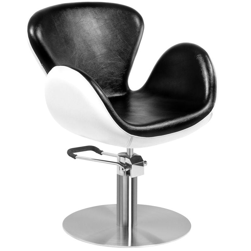 Gabbiano hairdressing chair Amsterdam black and white