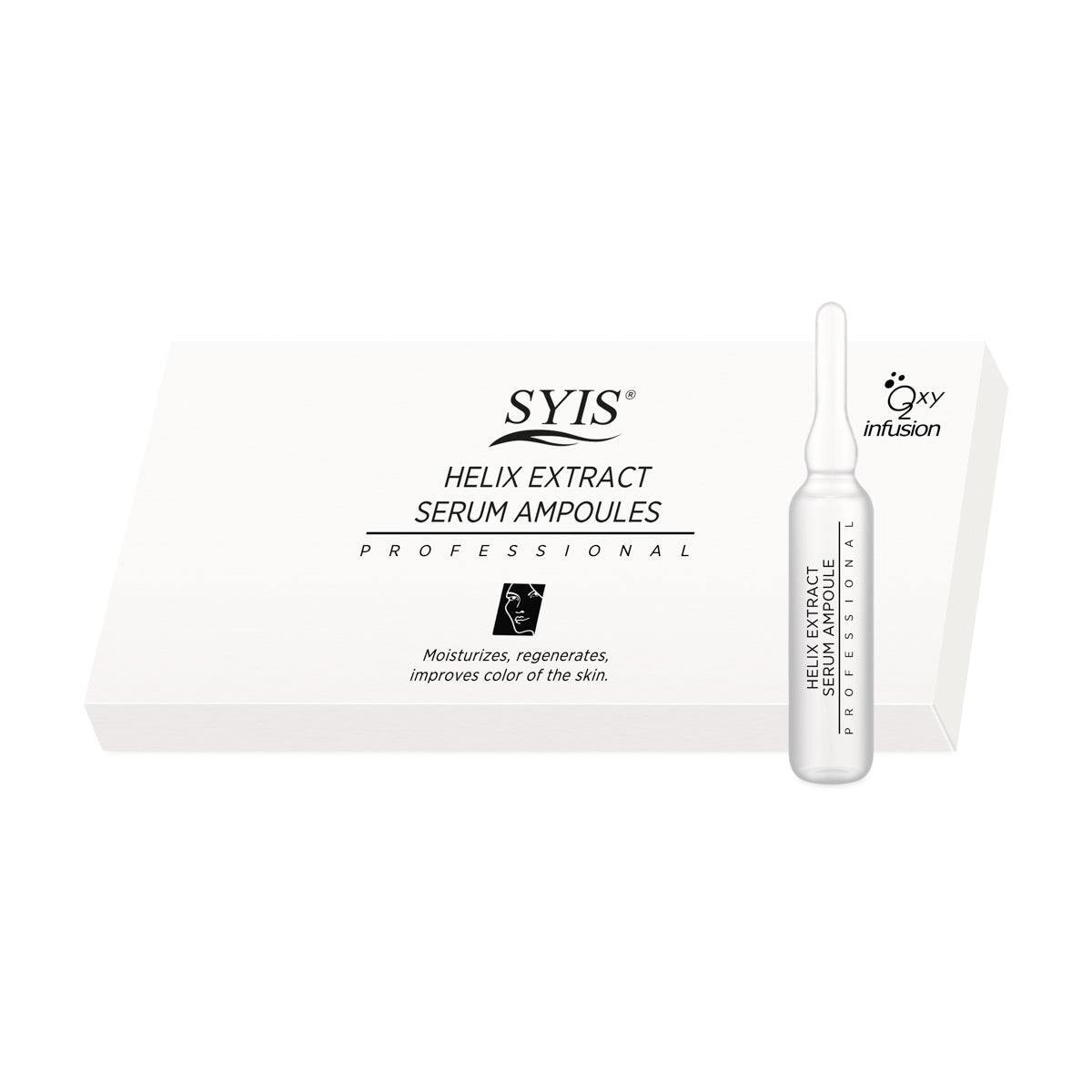 Syis ampoules with snail slime helix extract serum 10x3ml