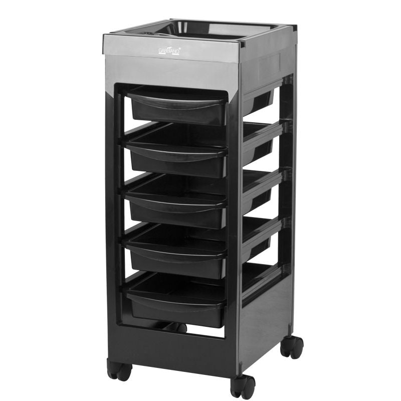 Gabbiano hairdressing trolley 048A black