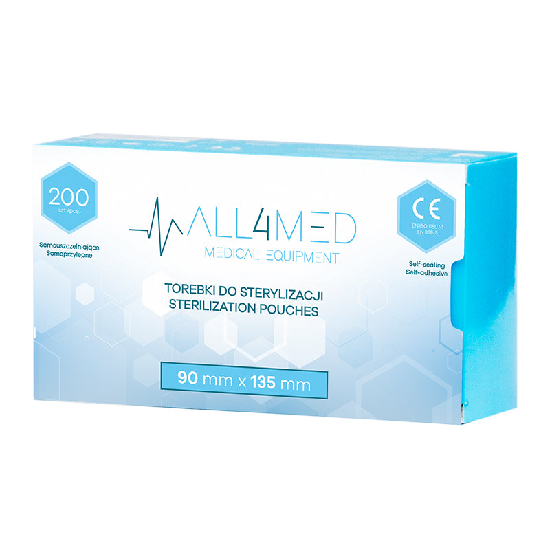 All4med Autoclavable bags 90mm x 135mm 200pcs