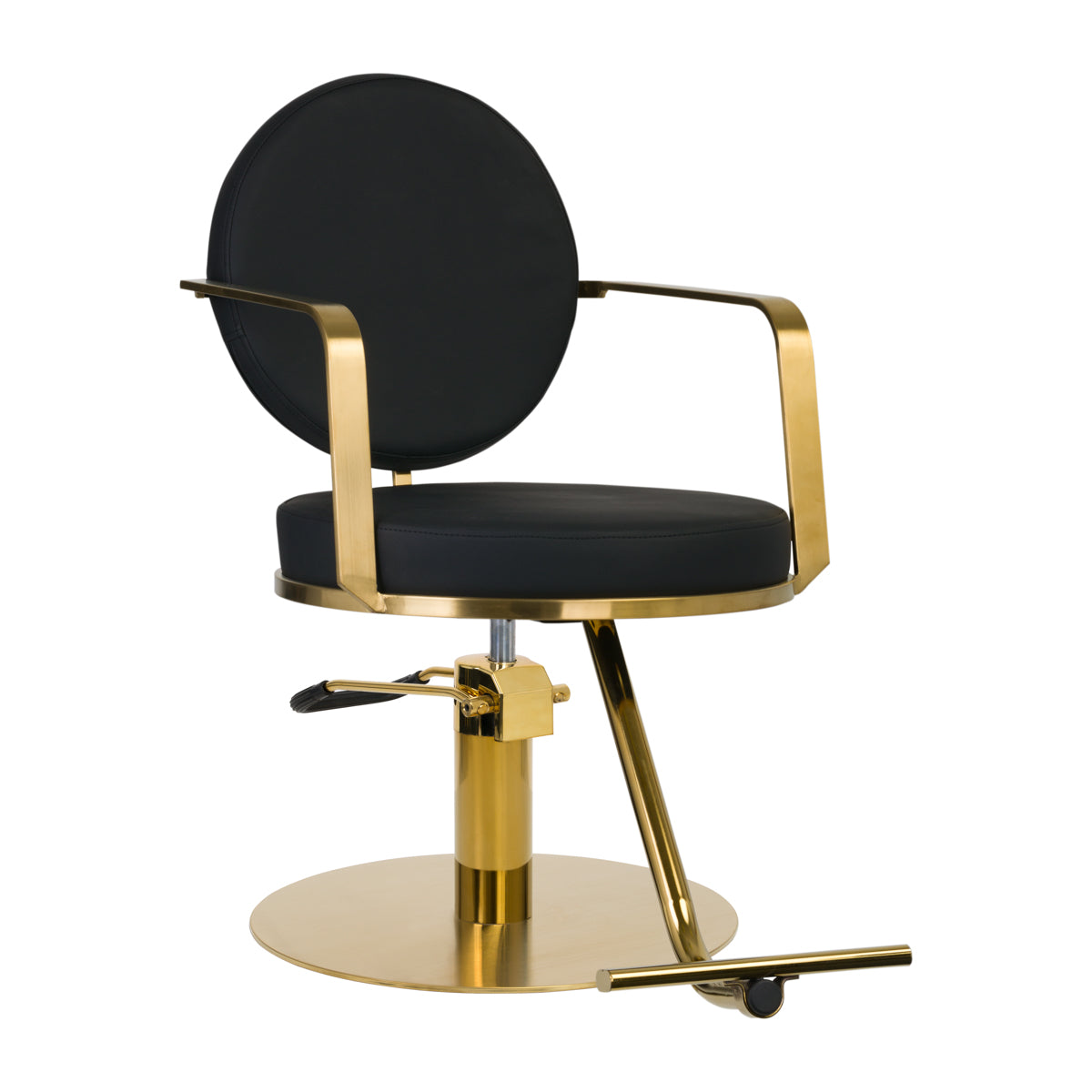 GABBIANO HAIRDRESSING CHAIR ARRAS BLACK GOLD