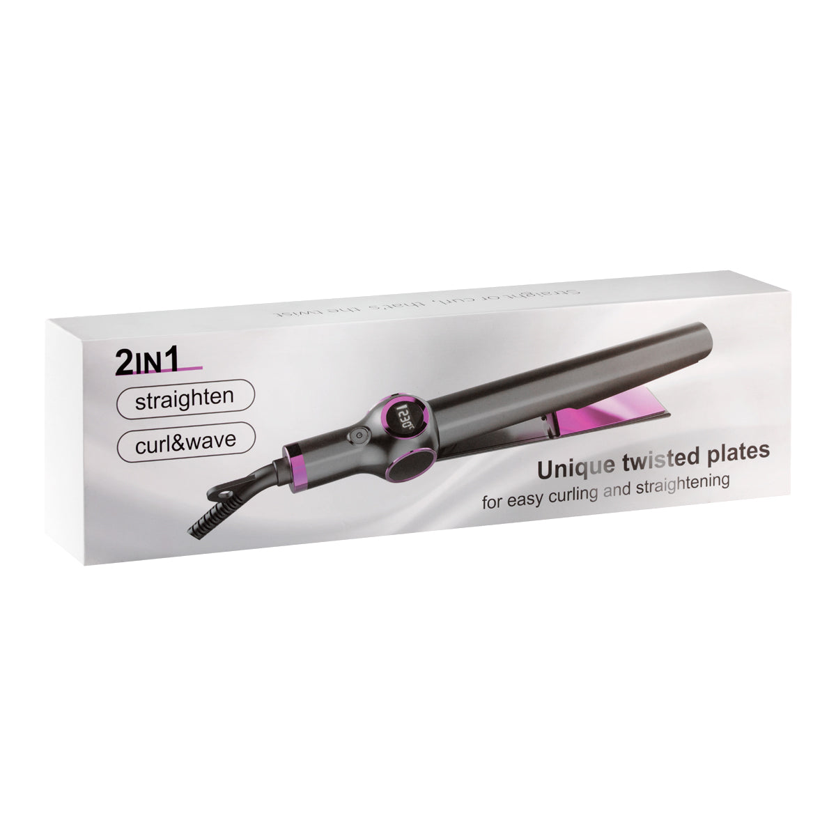 STRAIGHTENER CURLING IRON 2IN1 TORSION K-148