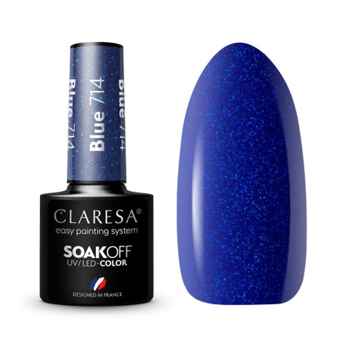 CLARESA Hybrid nail polish BLUE 714 -5g