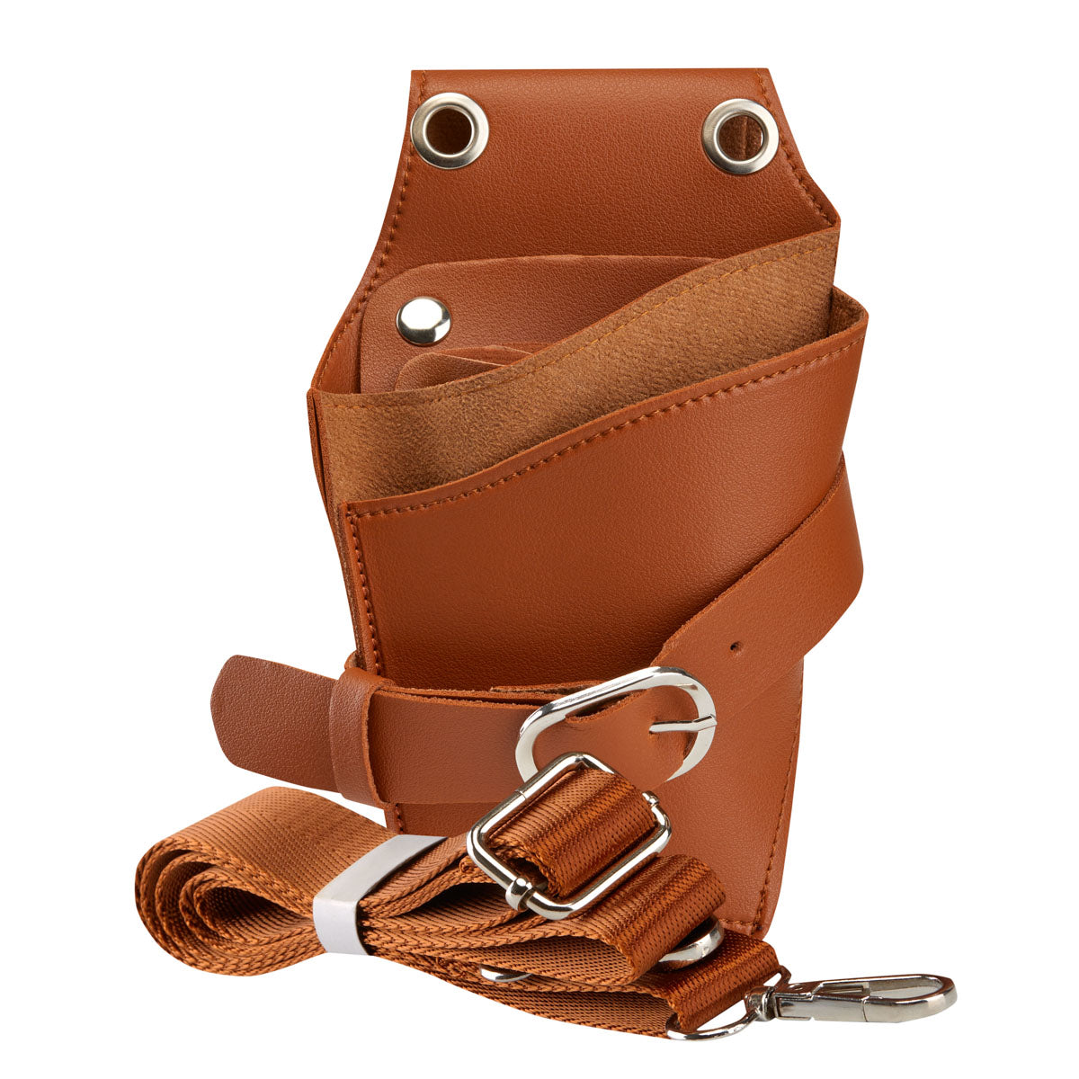 HOLSTER BELT FOR HAIR SCISSORS T11 BROWN