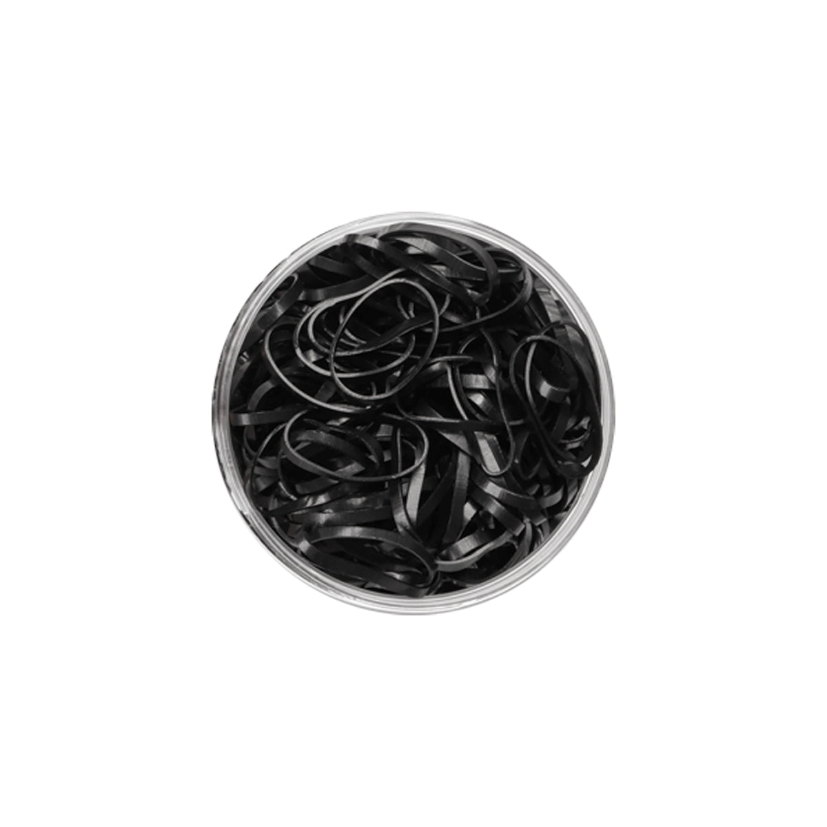 HAIR RUBBER BANDS - BLACK