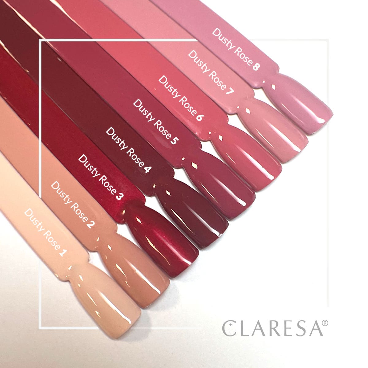 CLARESA Hybrid nail polish DUSTY ROSE 6 -5g