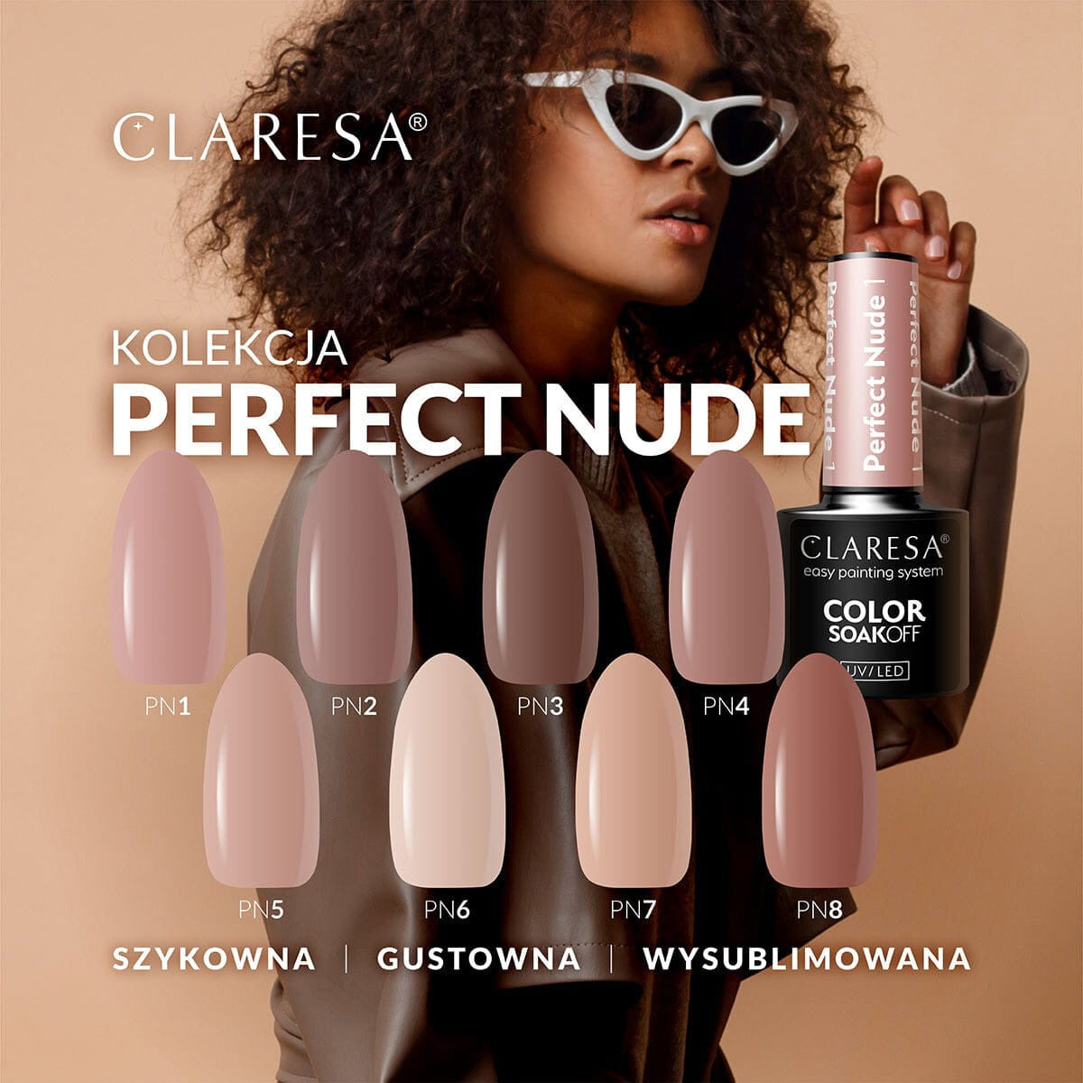 CLARESA Hybrid nail polish PERFECT NUDE 5 -5g
