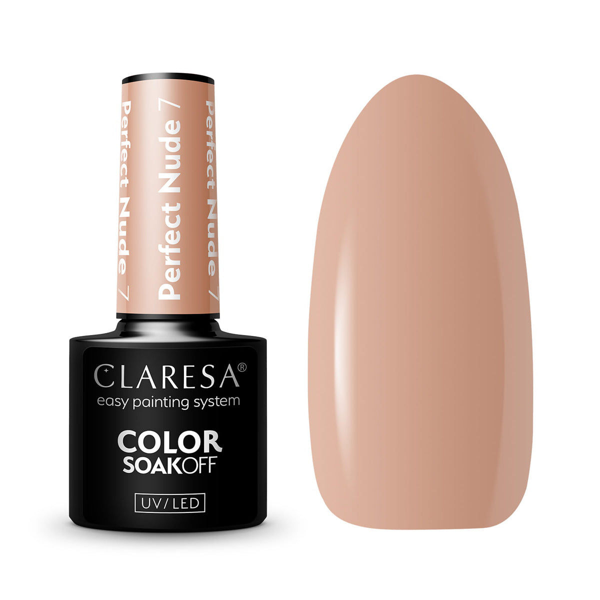 CLARESA Hybrid nail polish PERFECT NUDE 7 -5g